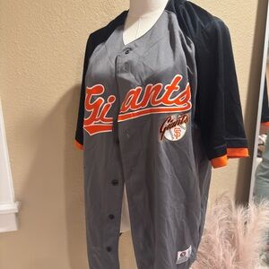 Giants Gray and Black Baseball Jersey
